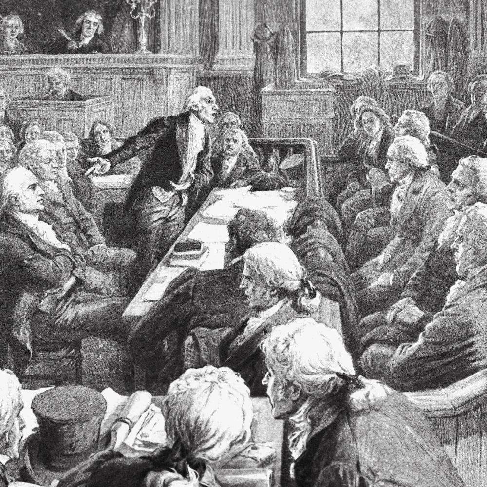 Aaron Burr's trial for treason.