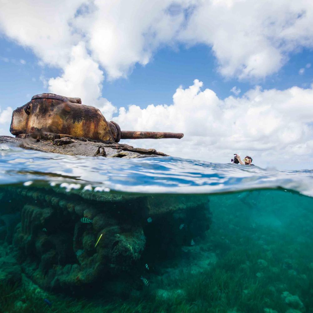submerged tank