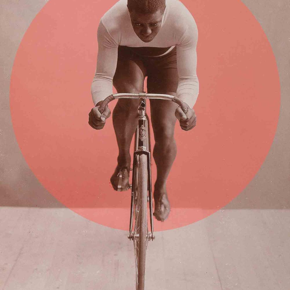 Photo of Major Taylor on cover of a Frecn sports magazine
