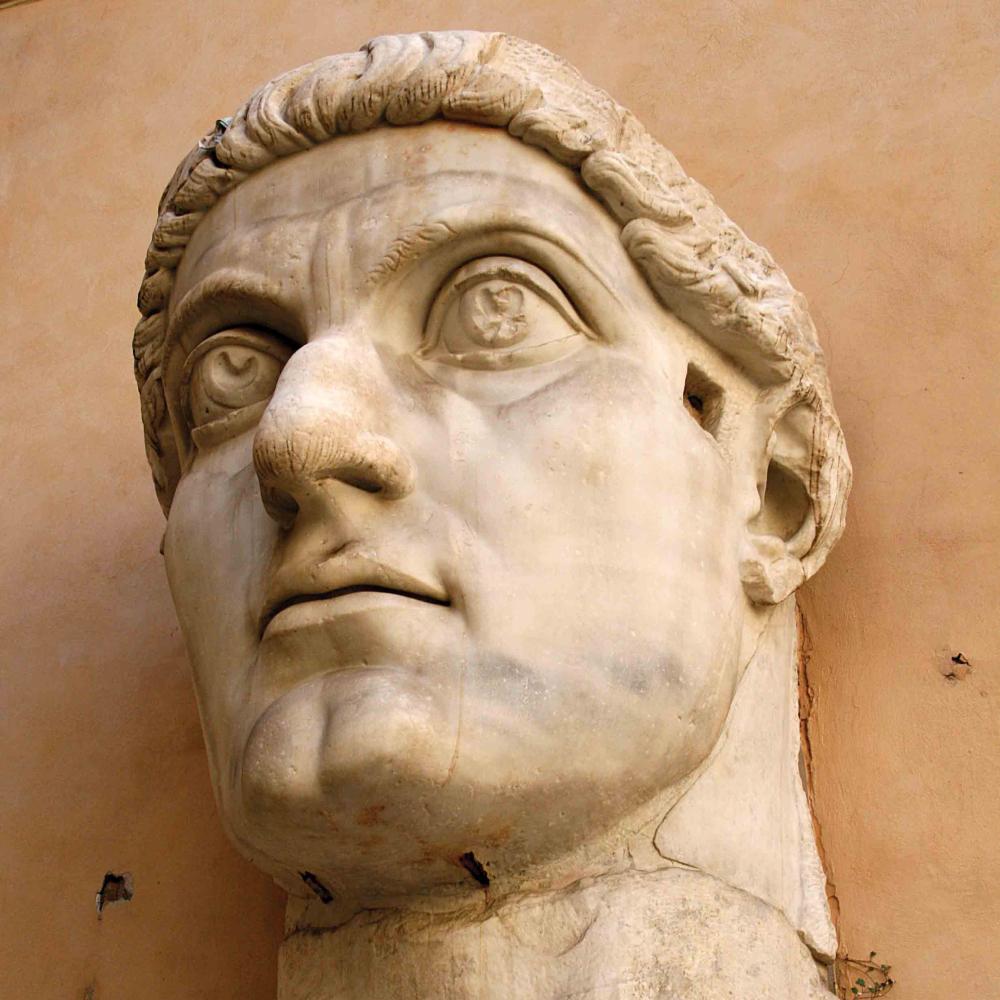 Bust of Roman emperor Constantine