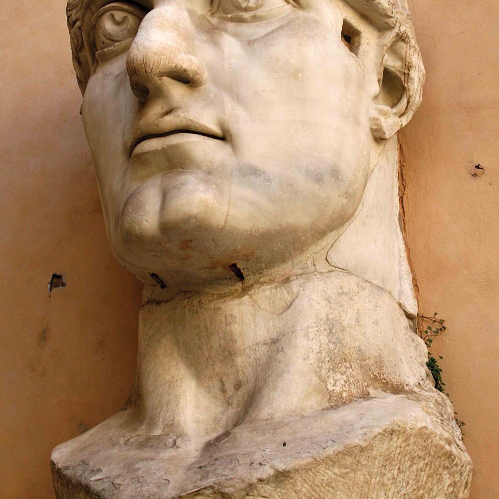 Bust of Roman emperor Constantine