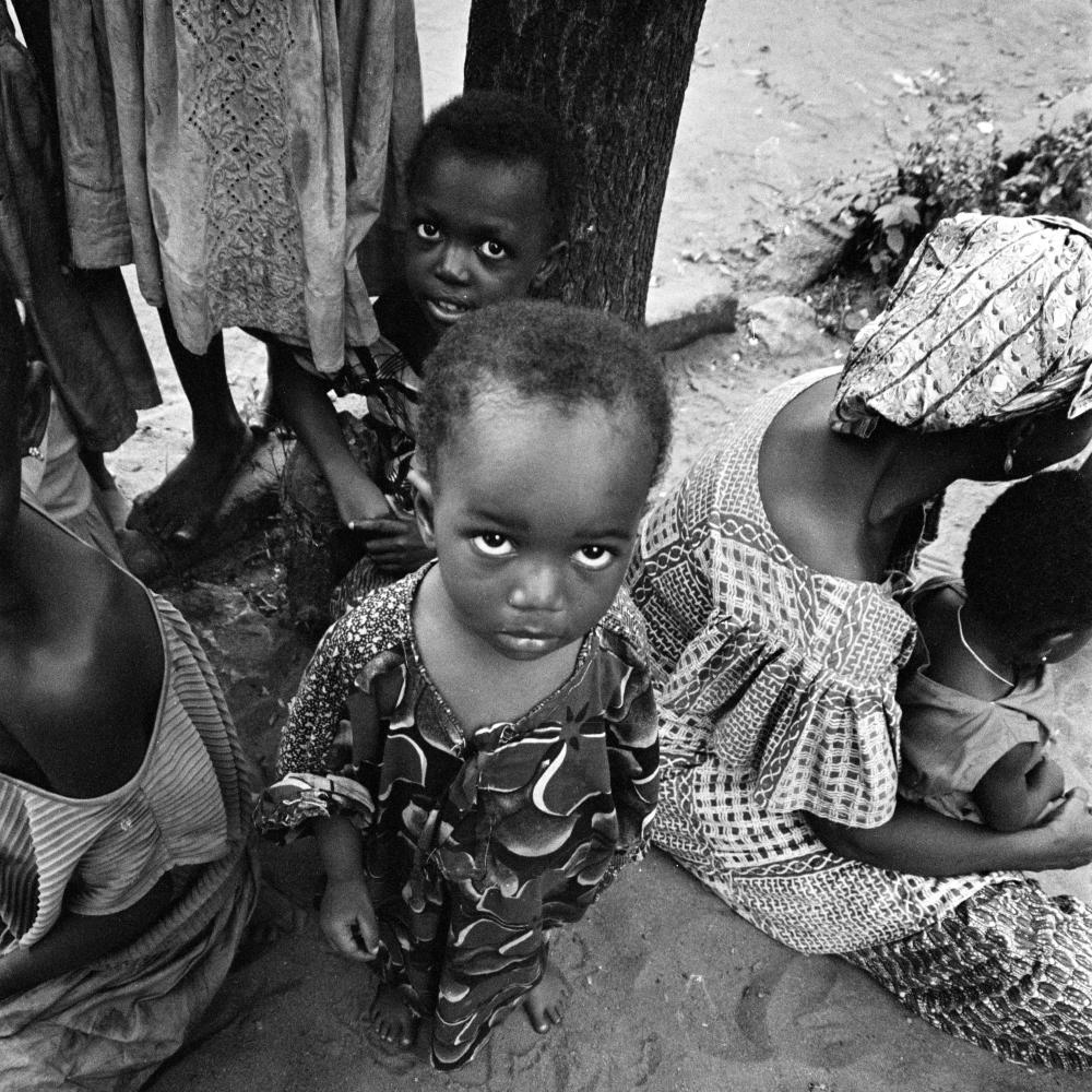 Child in a refugee camp during the Nigeria-Biafra war