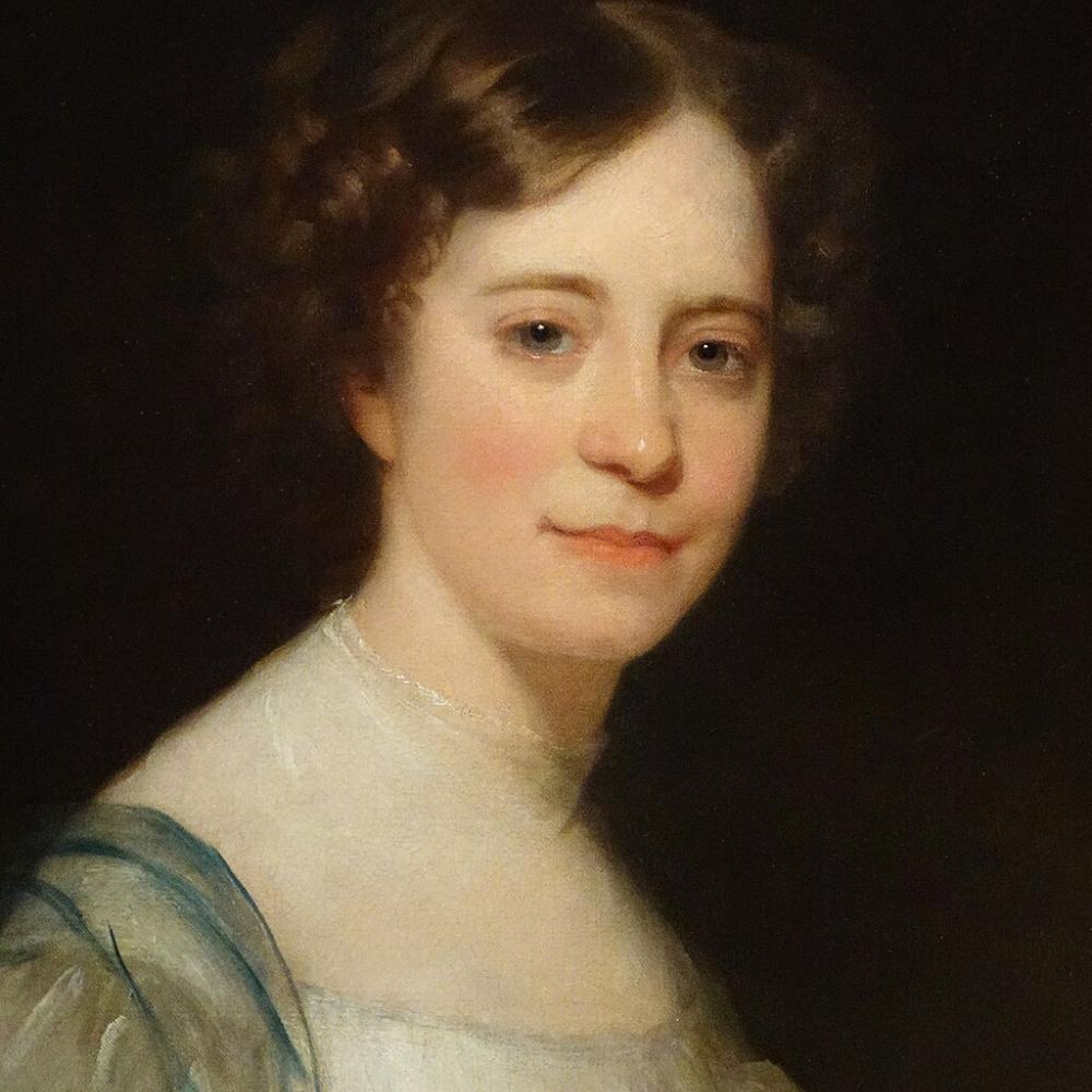 Painted portrait of Sophia Peabody Hawthorne.