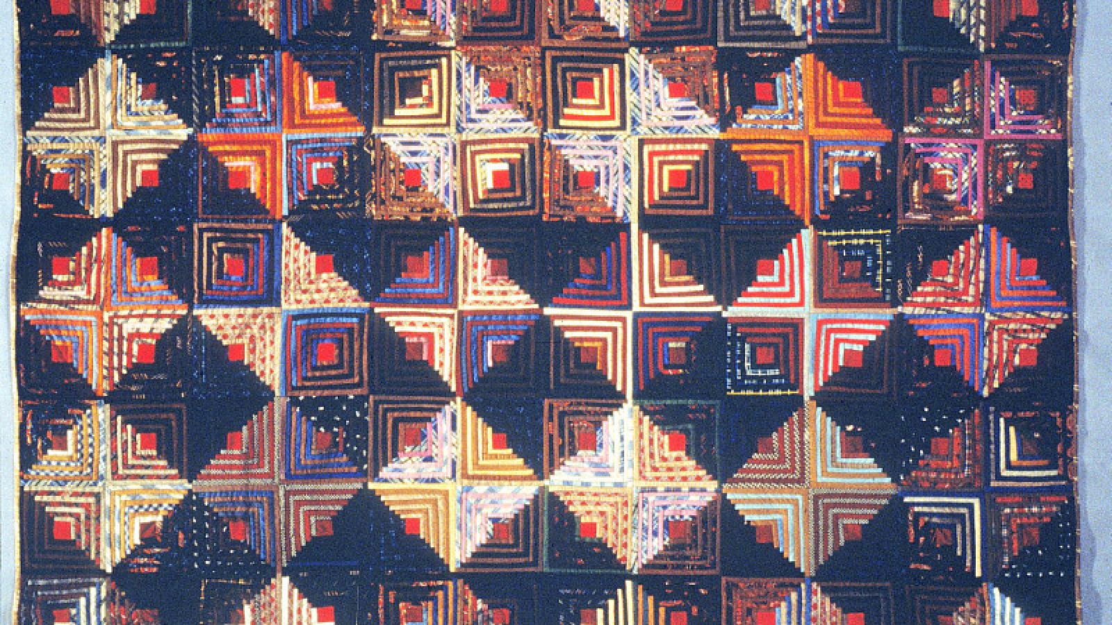 NMAH log cabin quilt