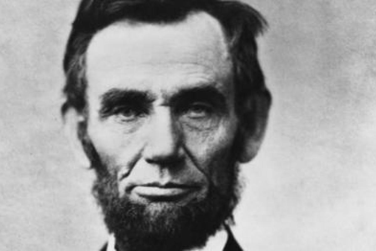 Abraham Lincoln, head-and-shoulders, facing front