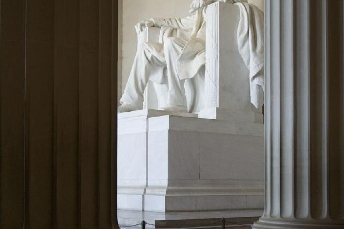 Lincoln Memorial Statue by Daniel Chester French, Washington, DC