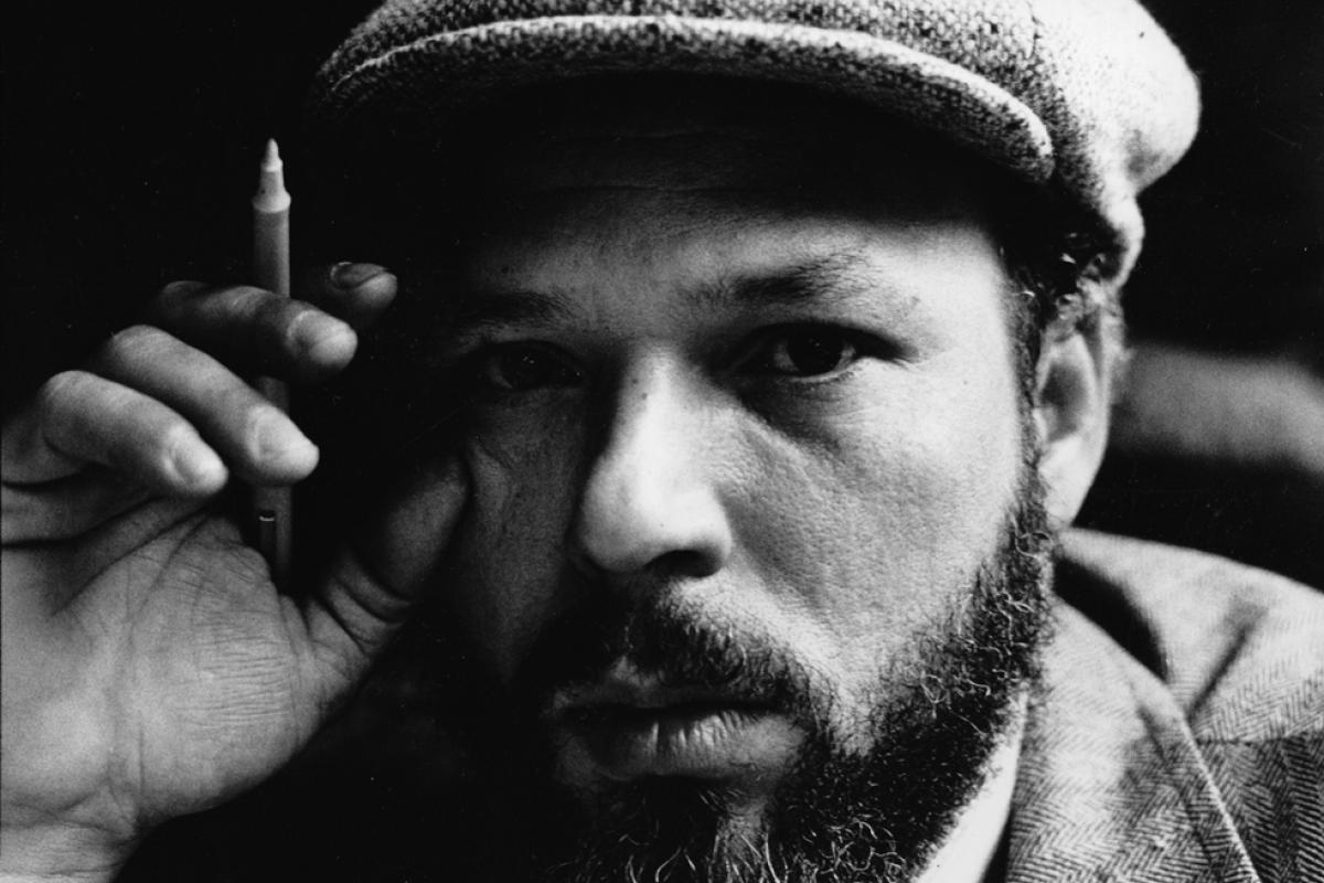 Playwright August Wilson.
