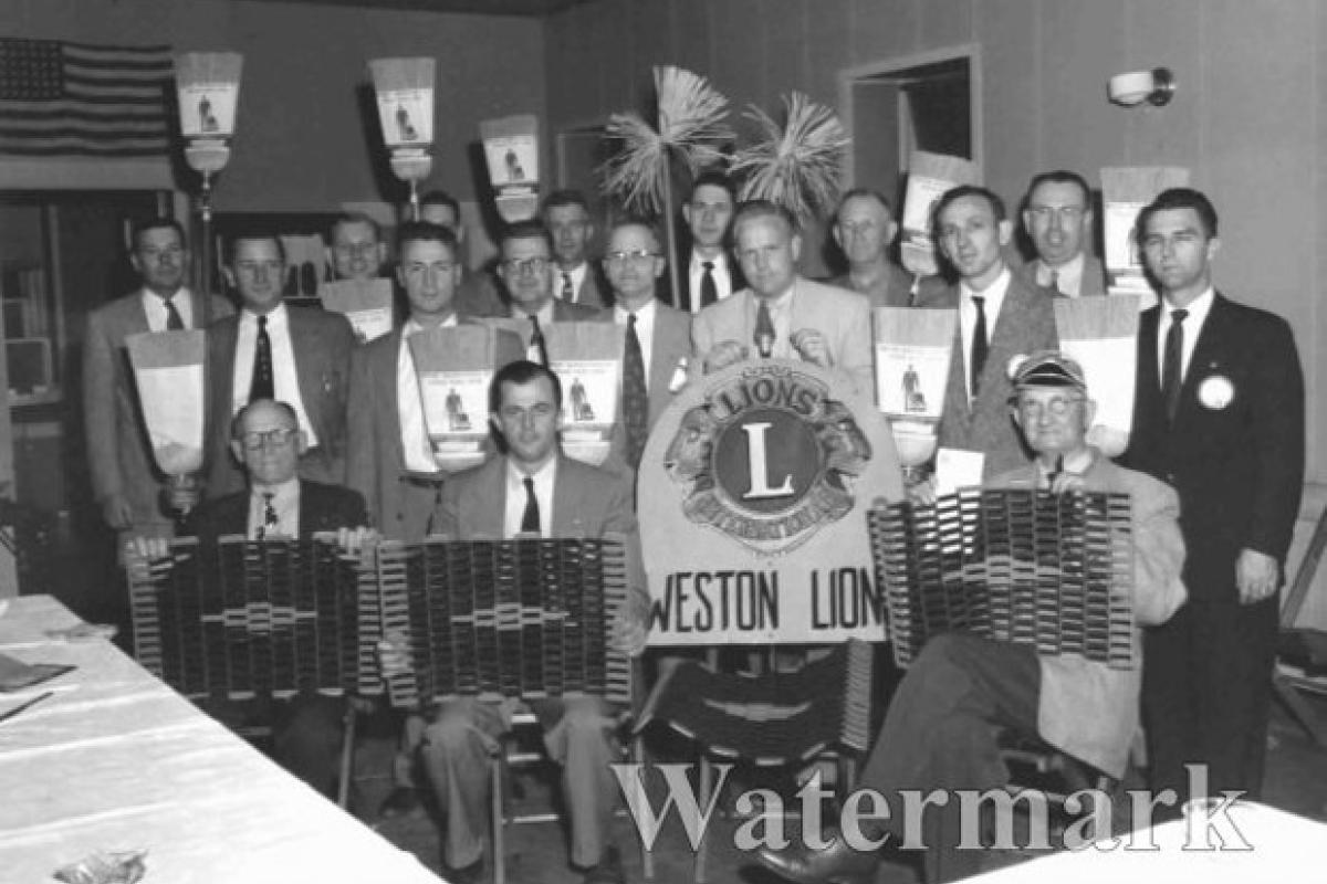 Men of the Weston Lions Club