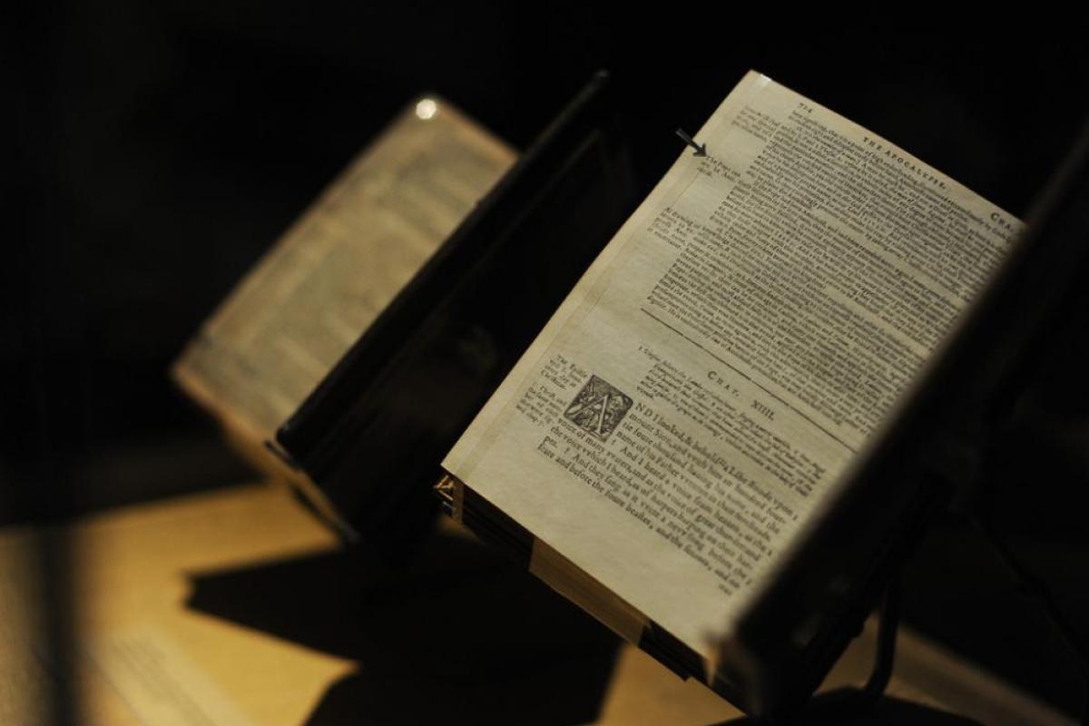 King James Bibles from the Manifold Greatness exhibition