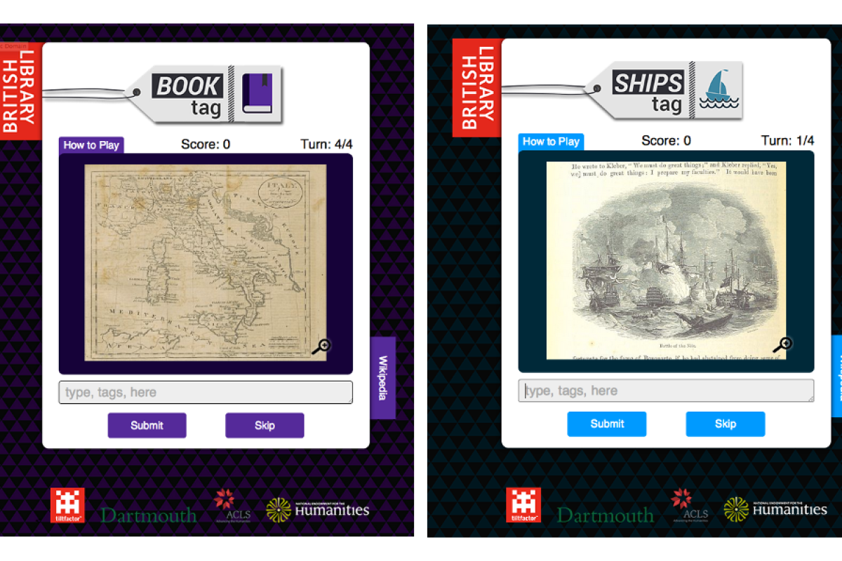 British Library collections available for tagging in Metadata Games