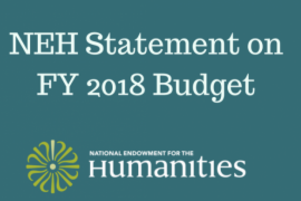 NEH FY2018 budget