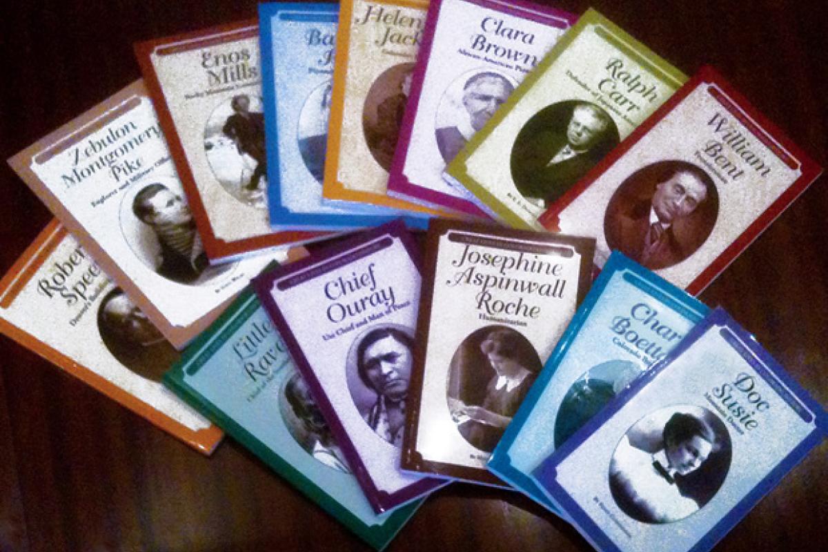 A selection of books from Great Lives in Colorado History