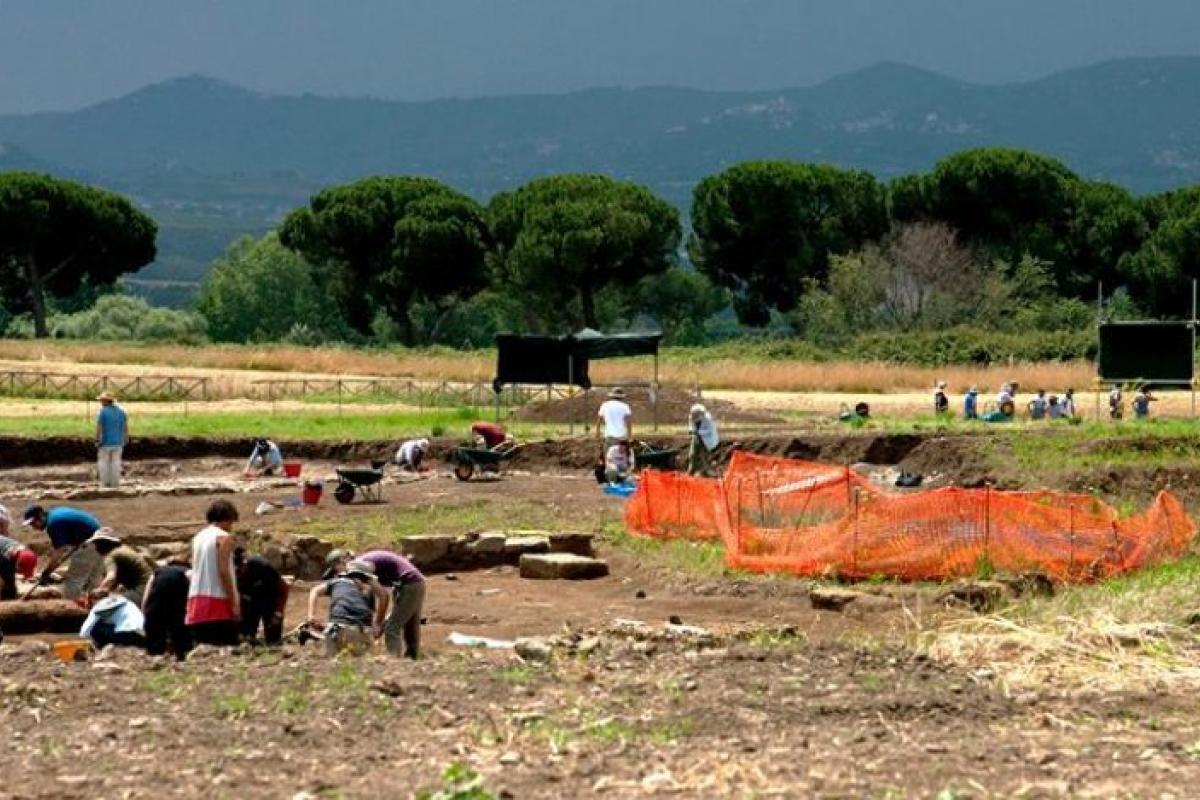 The Gabii Project excavation site.