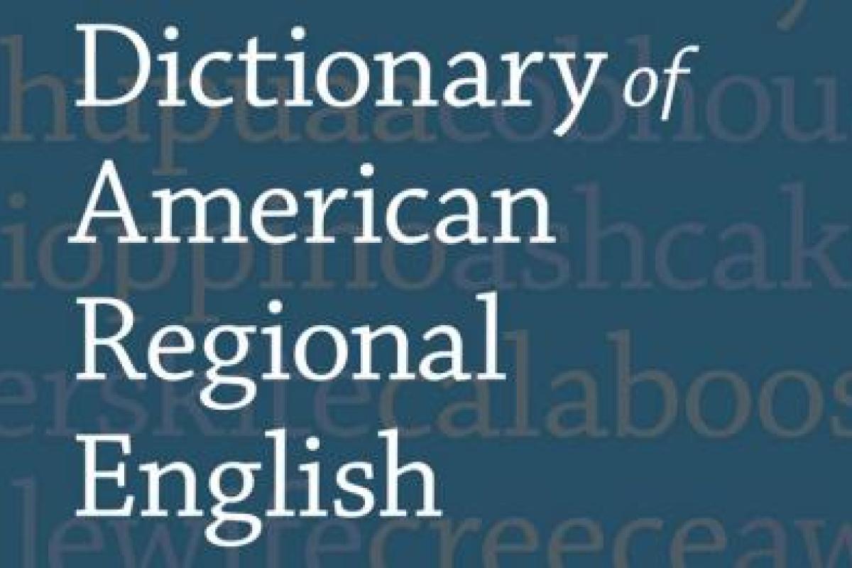 Dictionary of American Regional English, volume 1, cover