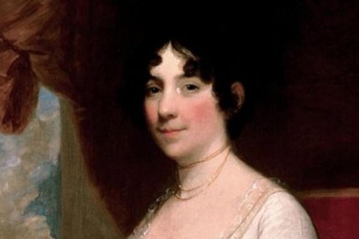 Painting of Dolley Madison, by Gilbert Stuart