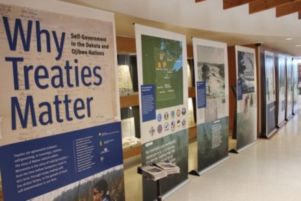 Exhibit at White Earth Tribal Headquarters