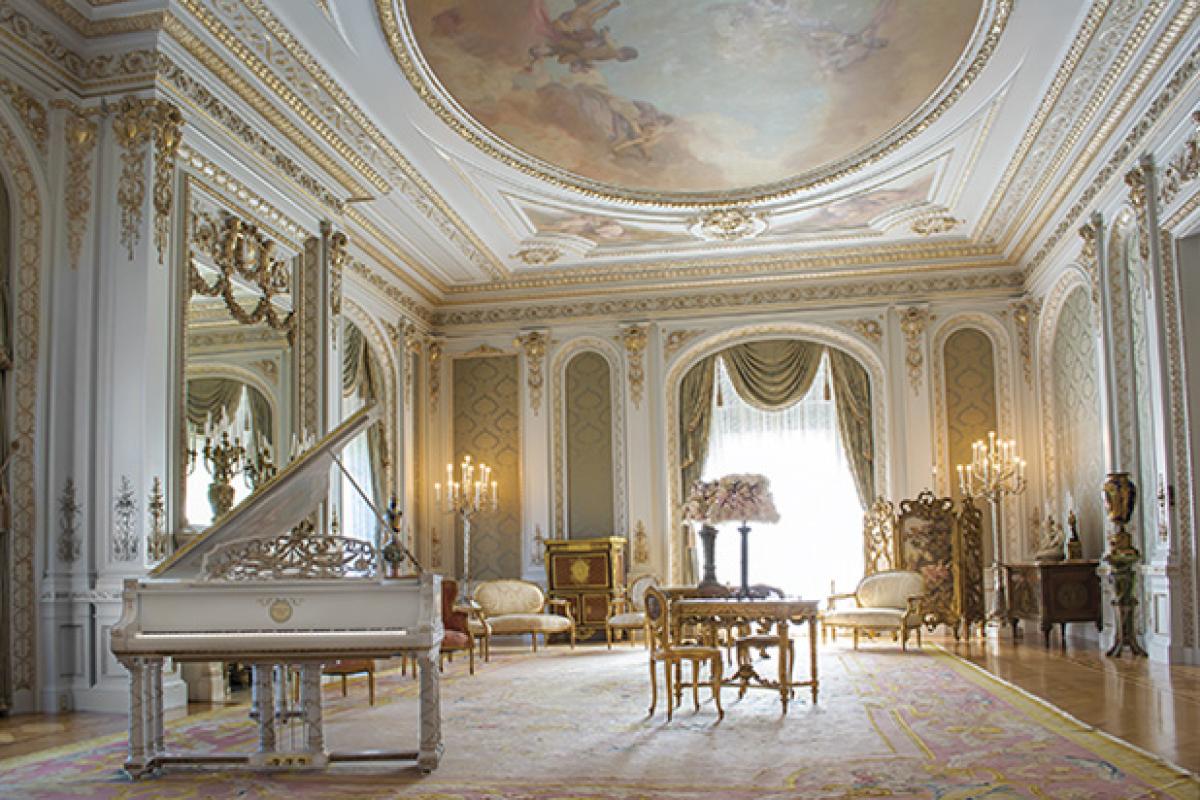 Interior room in Flagler Museum