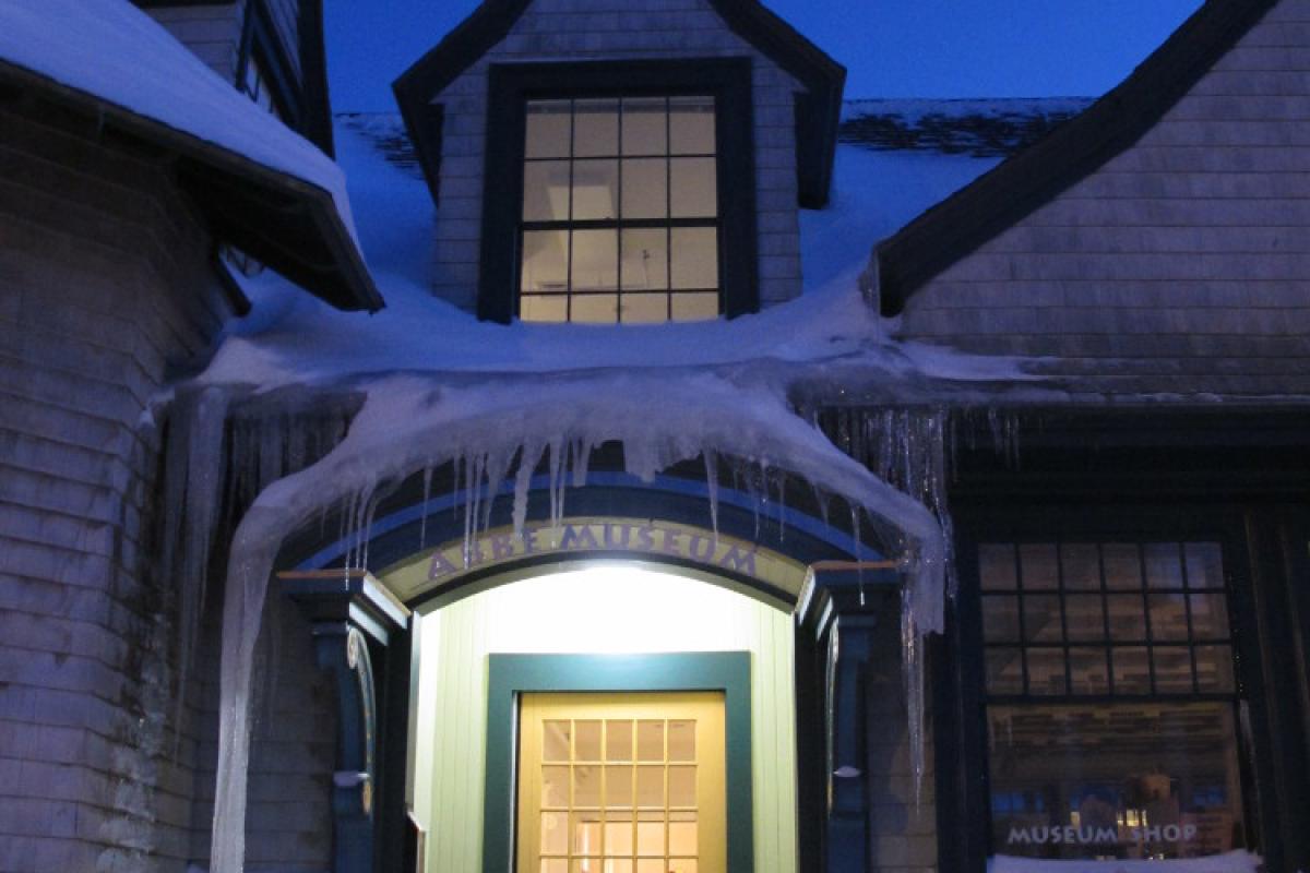 Snow covered house