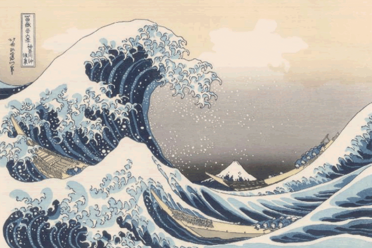 Hokusai's "Great Wave" painting