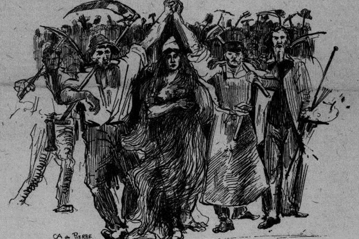 Viva La Comune! cartoon
