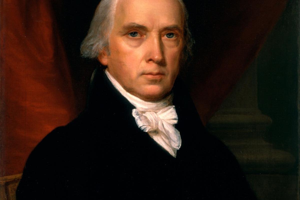 James Madison, oil on canvas