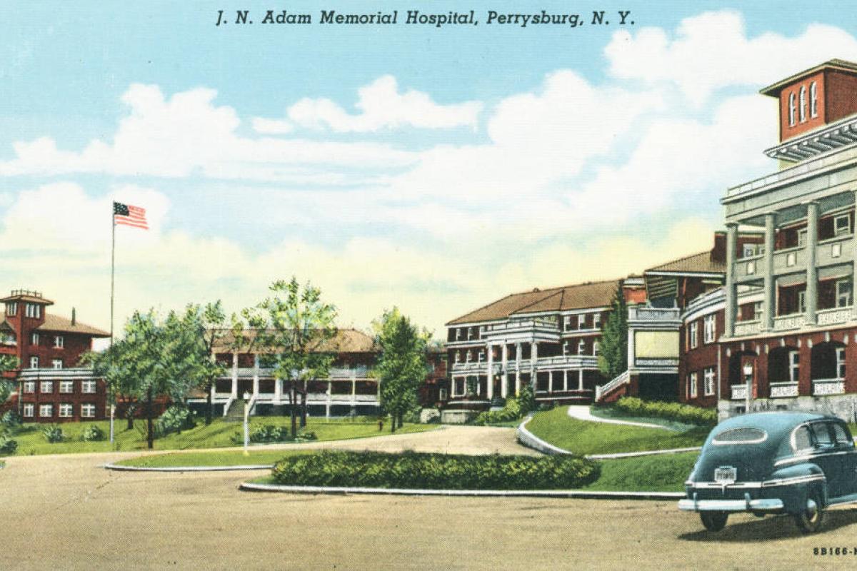 Exterior image of the J. N. Adams Memorial Hospital