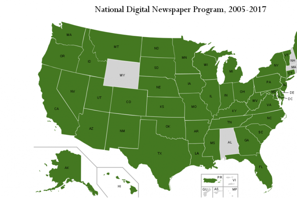 Map of NDNP participants