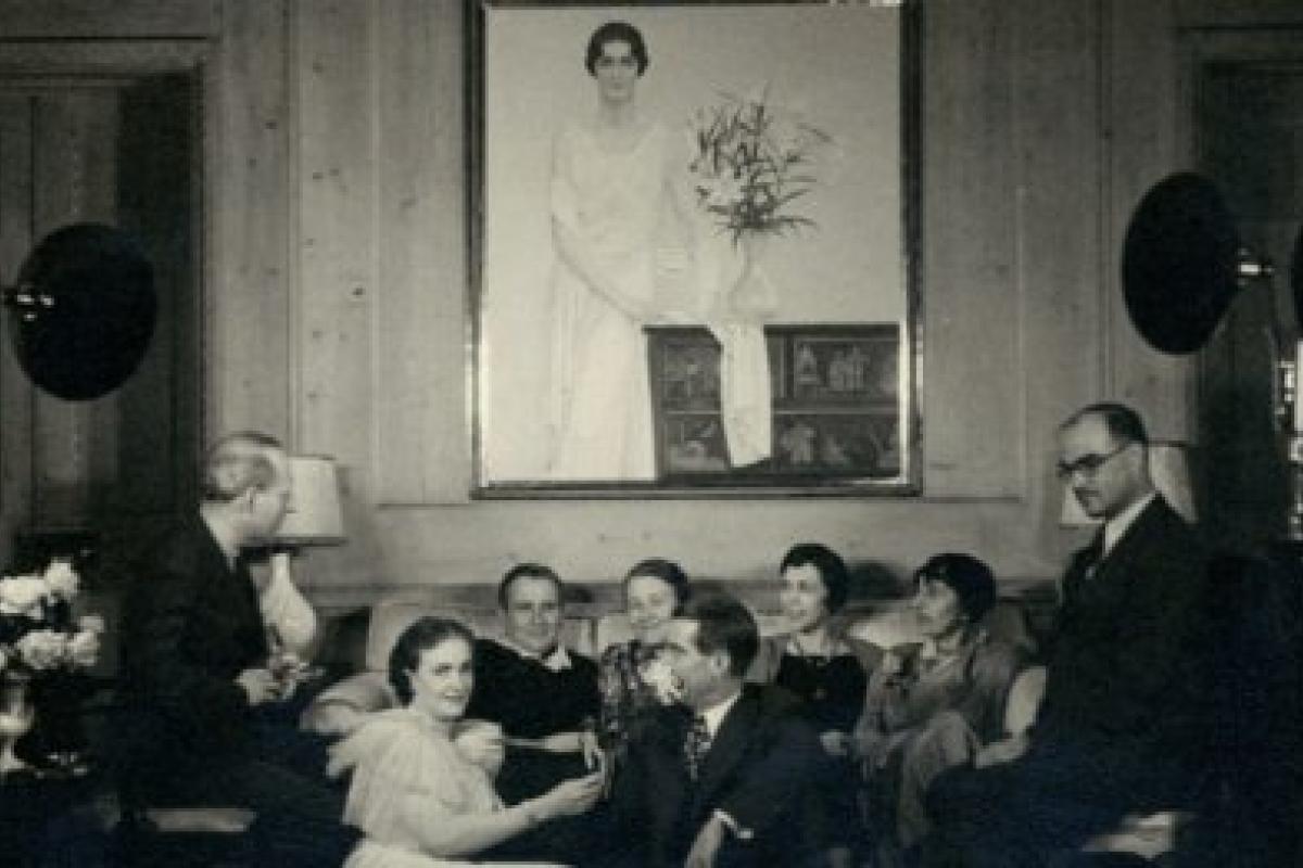 Gertrude Stein, Fanny Butcher, Alice Roullier, Alice B. Toklas, Barney Goodspeed