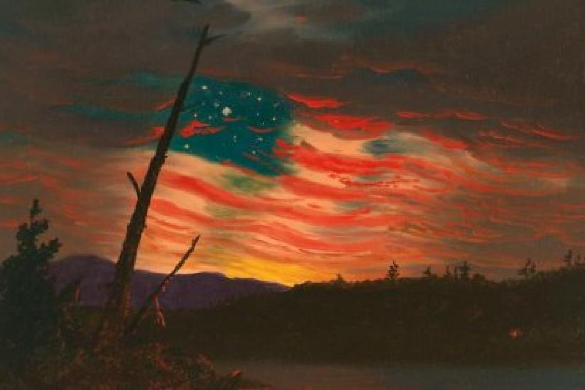 "Our Banner in the Sky" (ca. 1861 attributed to Frederic Church)
