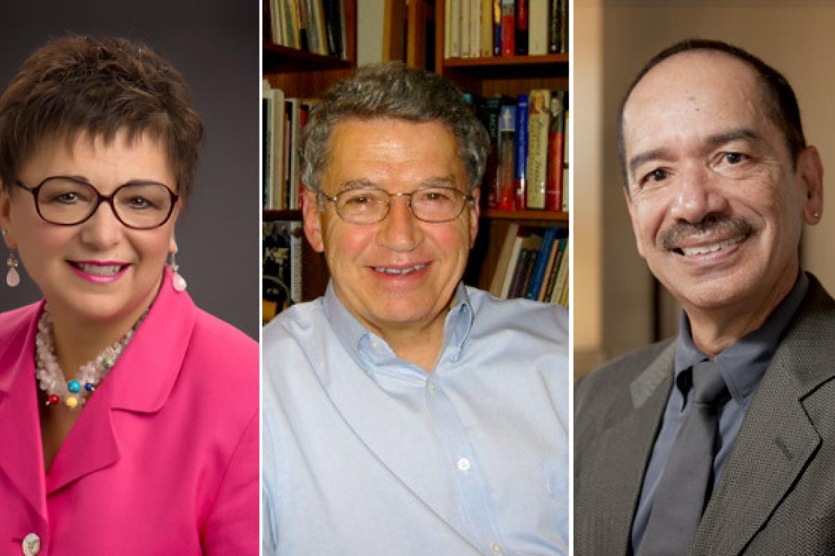 Council Members Camila A. Alire, Bruce R. Sievers and Ramón Saldívar