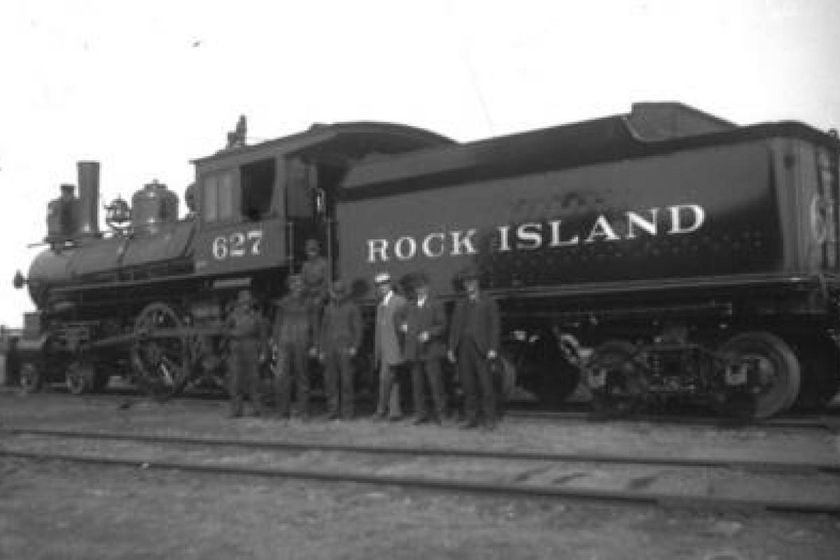 Rock Island locomotive 627, photograph by William Edward Hook