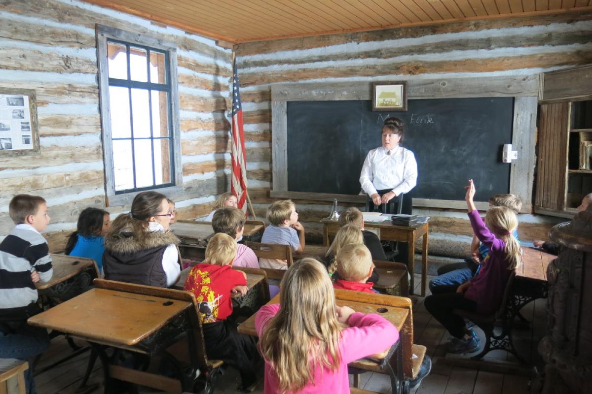 Children sitting in a classroom