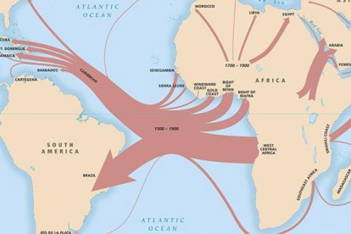 Transatlantic Slave Trade Routes Map