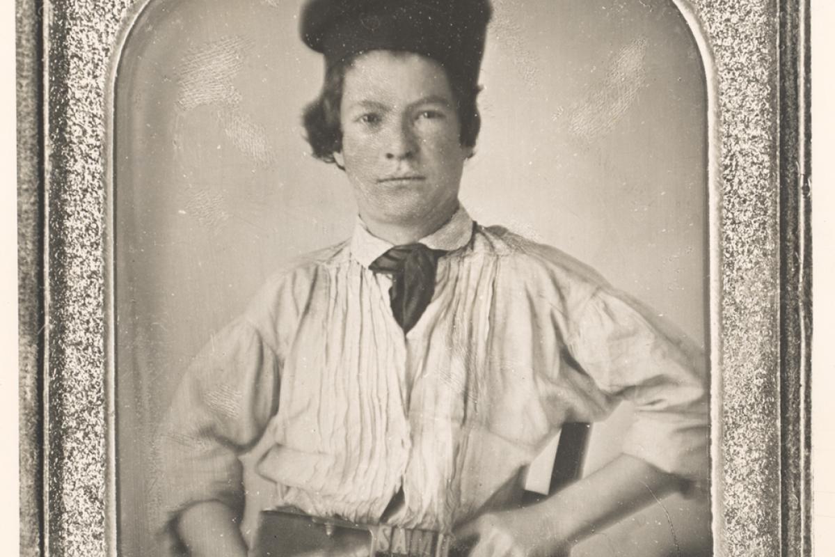 Samuel Clemens as a teenage printer, 1850