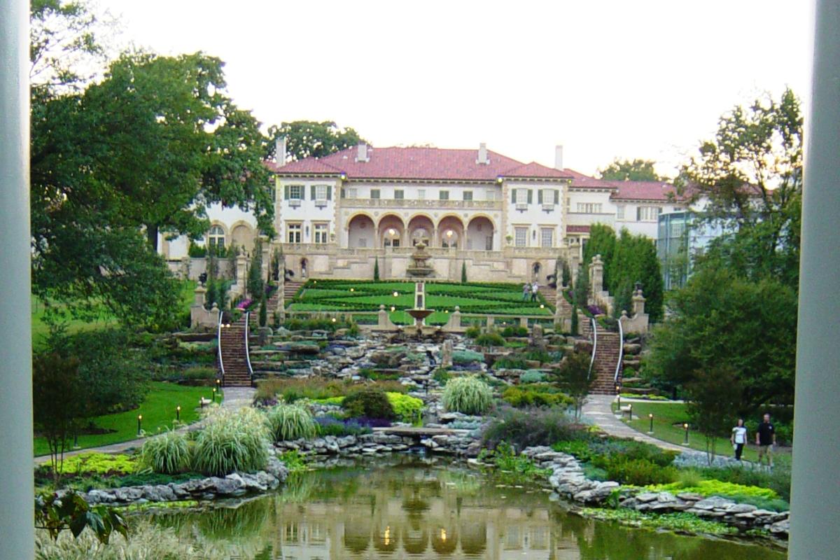 Photograph of the Philbrook Museum and gardens