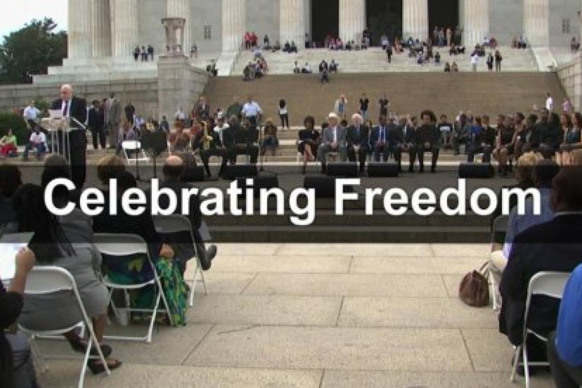 Celebrating Freedom at the Lincoln Memorial