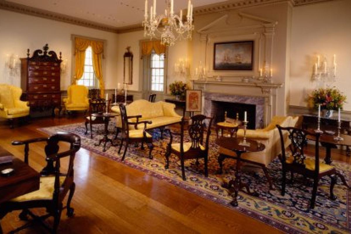 photo of Port Royal Parlor room display at Winterthur Museum, Garden & Library
