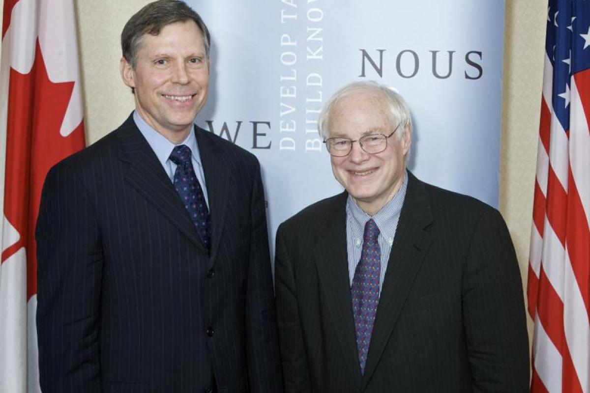 NEH Chairman Leach with SSHRC President Chad Gaffield