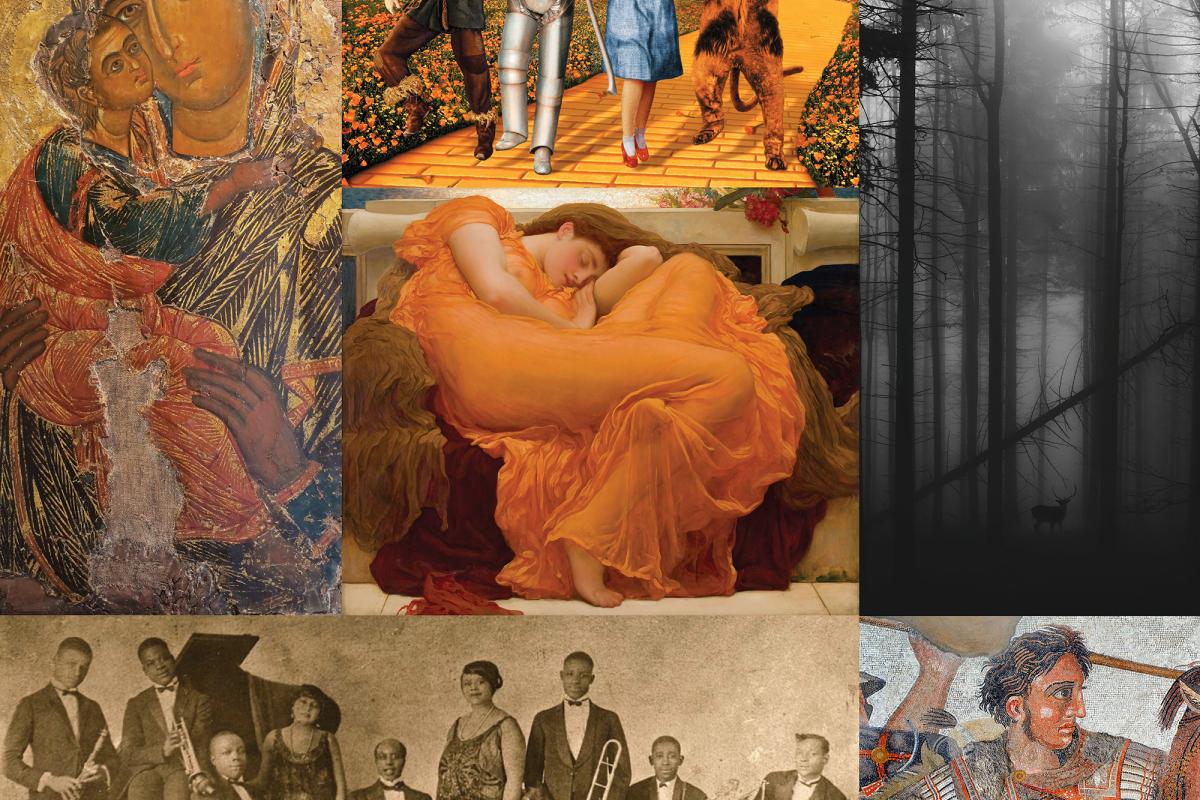 NEH graphic, images of 2019 grant projects