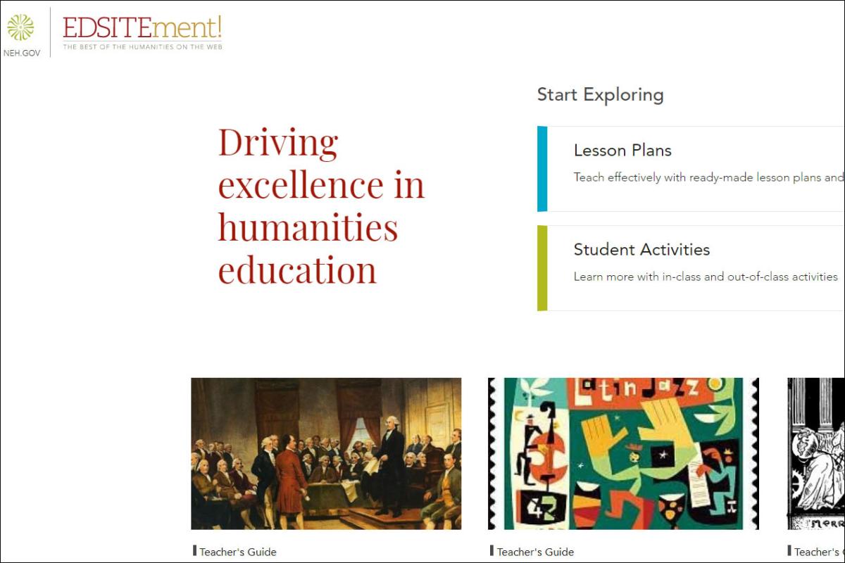EDSITEment homepage.