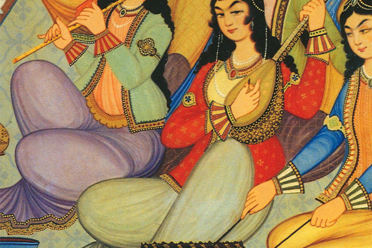Painting from Isfahan, Iran.