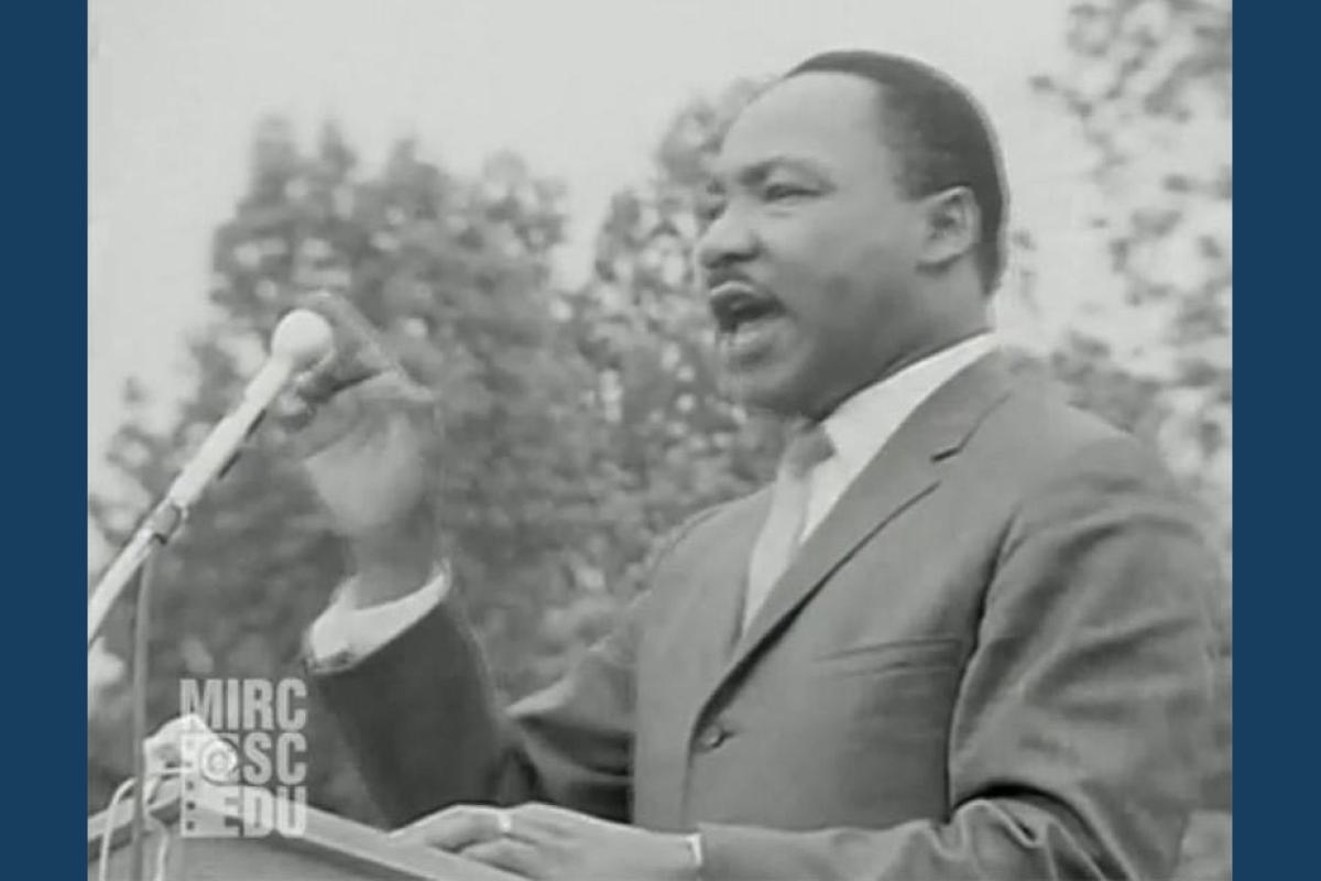 Martin Luther King, Jr. in Kingstree, SC - May 9, 1966.