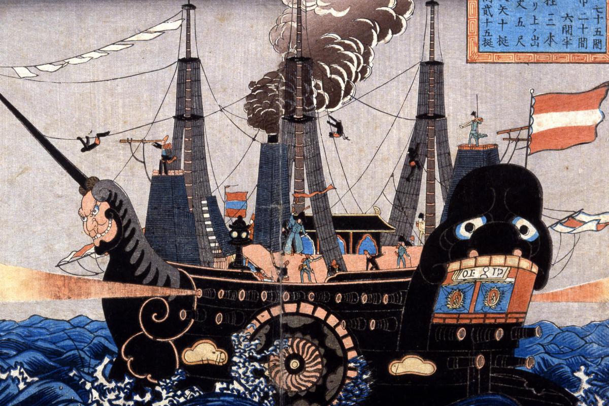 Commodore Perry's Blackship, USS Powhatan