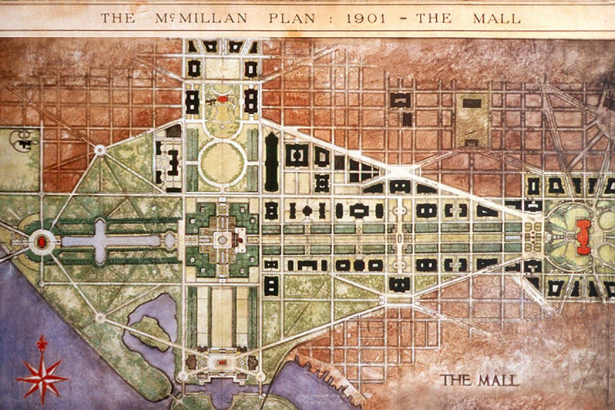 McMillan plan for the National Mall, 1901 