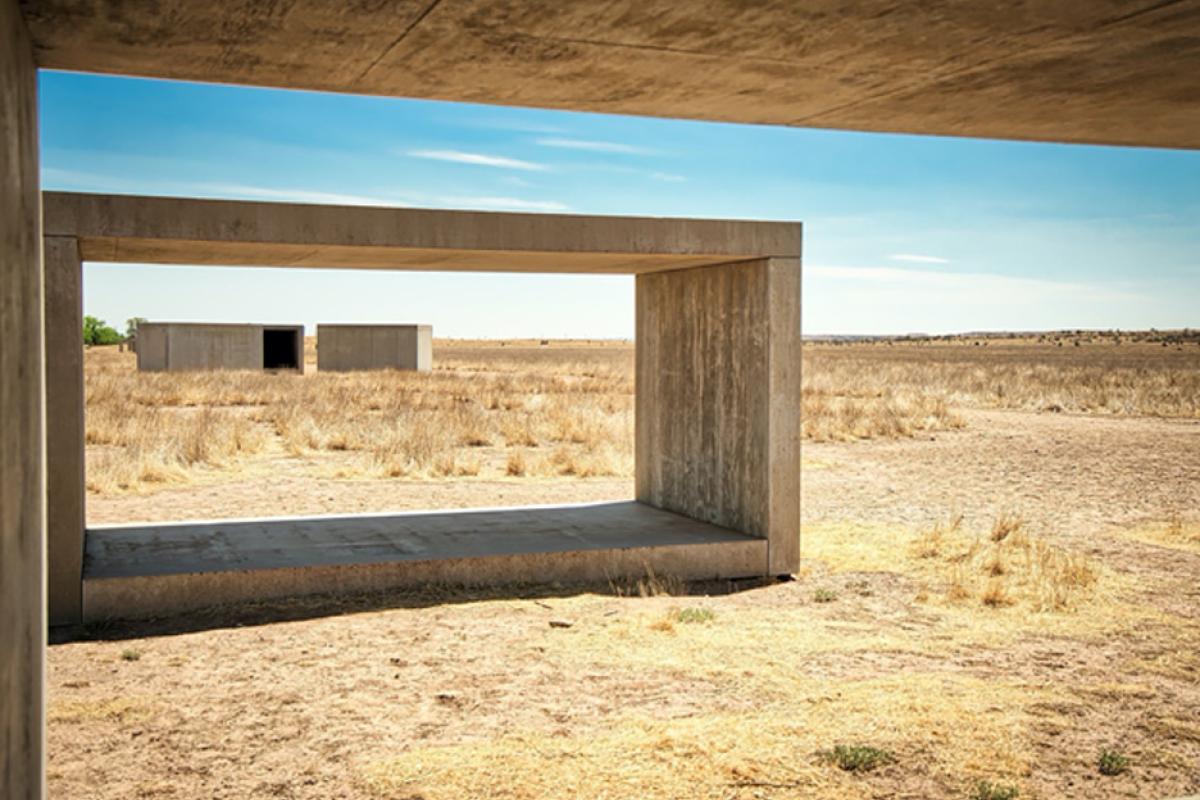 Donald Judd, 15 untitled works in concrete, 1980-1984, Marfa TX