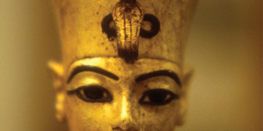 Egyptian Pharaoh Chariot Ebony & Gold Finish Statue 