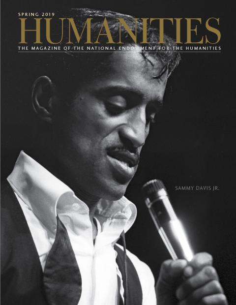 Sammy Davis Jr on the cover of Humanities magazine 