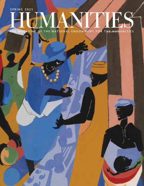 Front Cover -- Jacob Lawrence painting