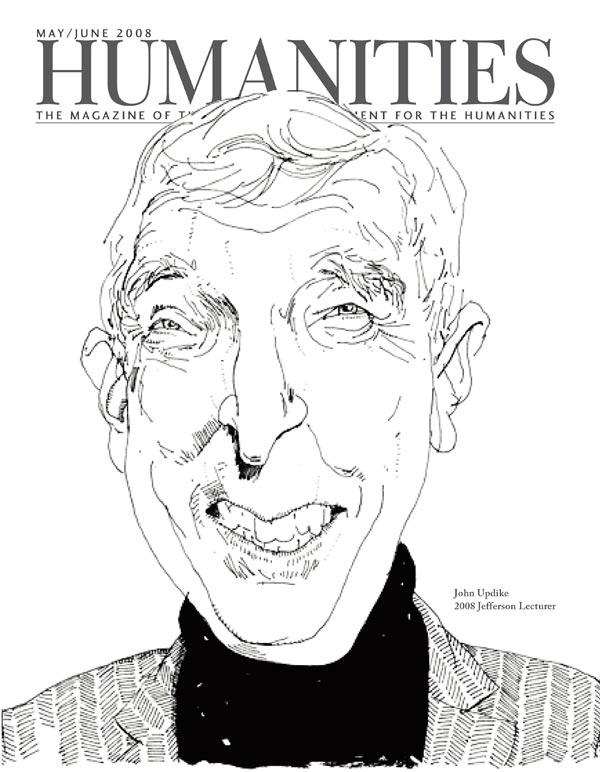 Caricature of John Updike