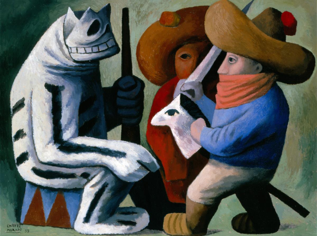 Carnival at Huejotzingo, 1939, José Chávez Morado